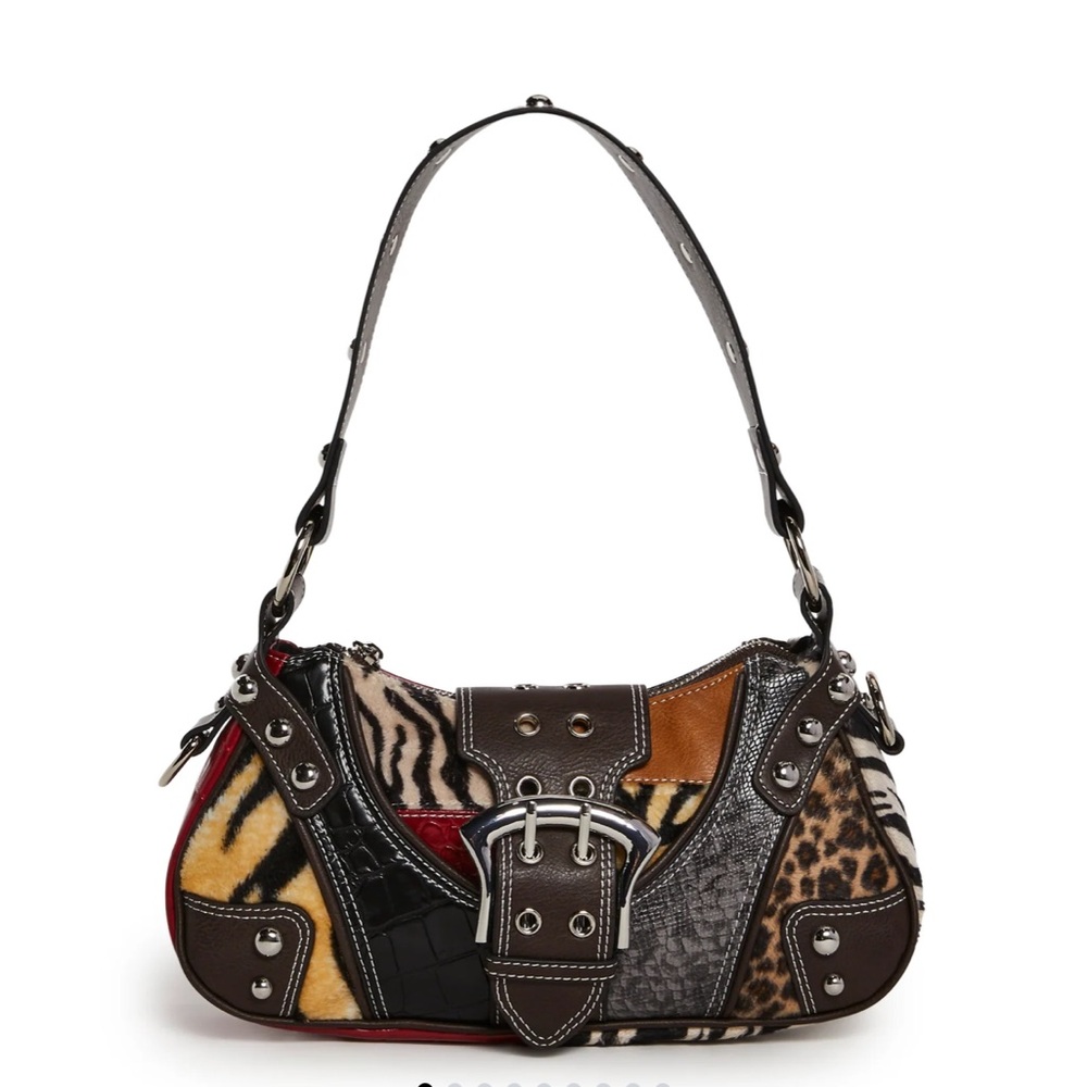 Dolls Kill Current Mood - Brown Patchwork Animal … - image 5